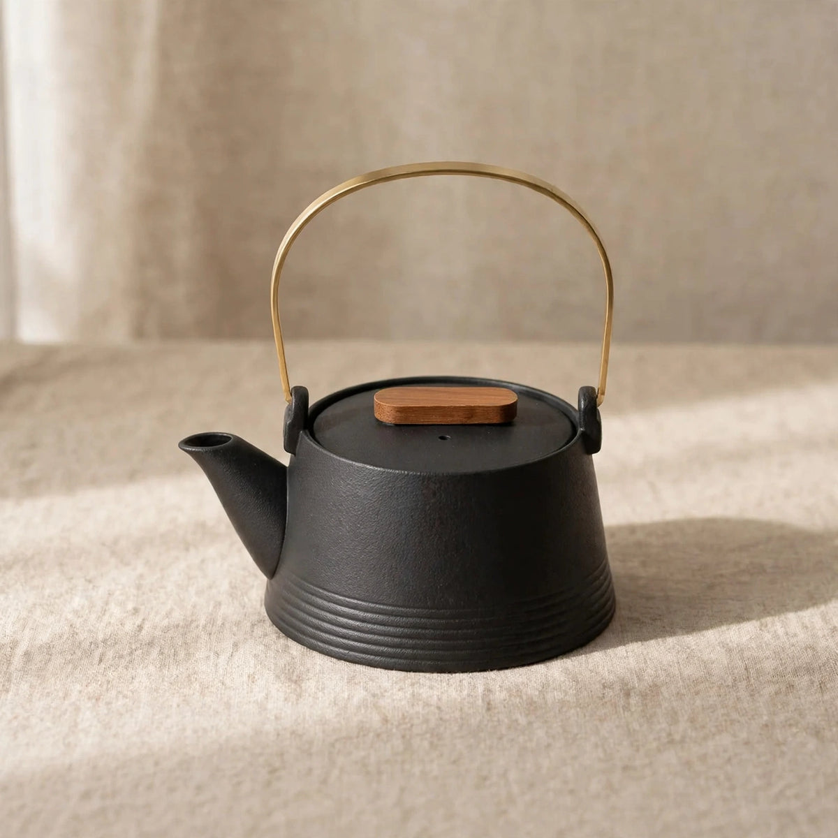 Service à thé Kung Fu, céramique noire, tasses et plateau