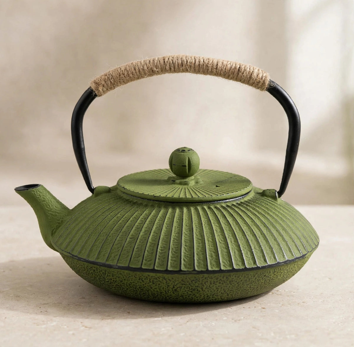 Théière japonaise en fonte 800 ml, design parapluie