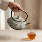 Théière japonaise en fonte 800 ml, design parapluie